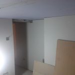 Plaster board on all walls