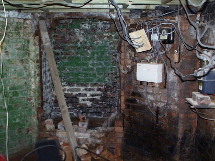 Damp basement requiring waterproofing