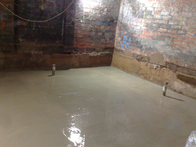 New concrete floor