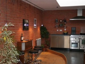 Garden basement with sky lights