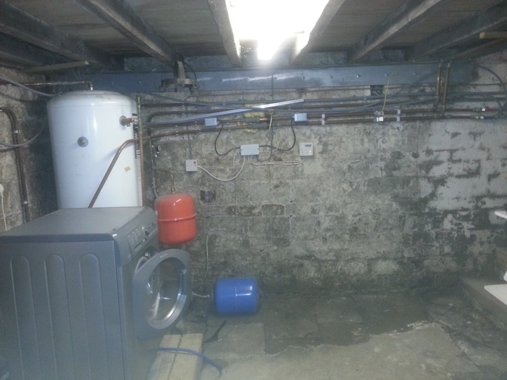 Basement used as a utility room but was clearly damp