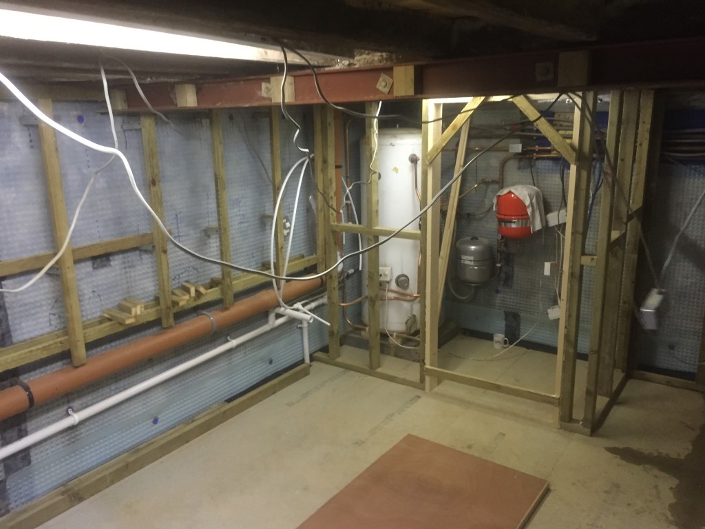 Small room created to tidy boiler space