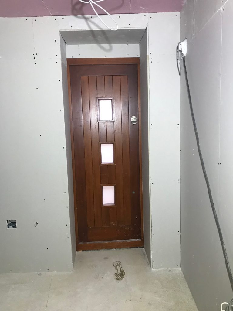 New door leading to external staircase