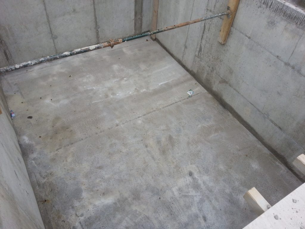All areas need to be cleaned before waterproofing works can be carried out