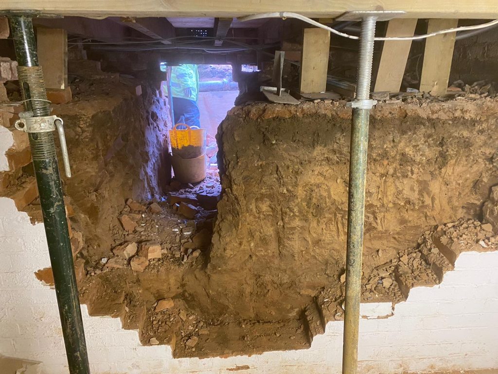 Opening new sections of the basement