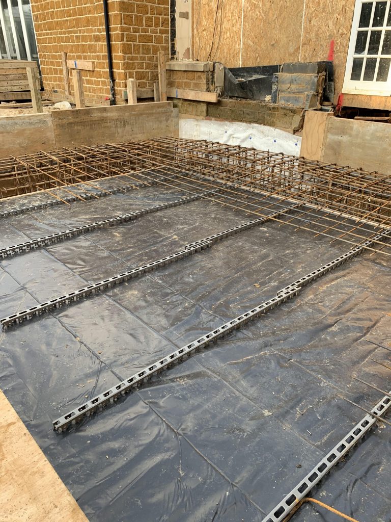 ground floor slab prepared