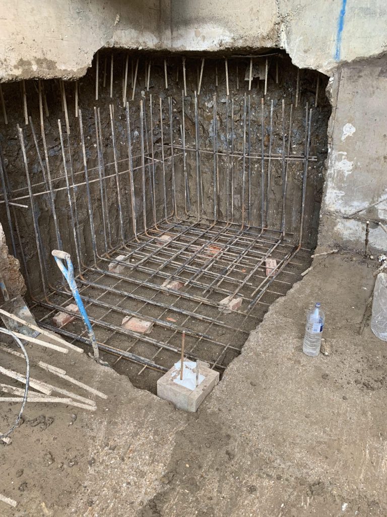Second level underpinning tied to first