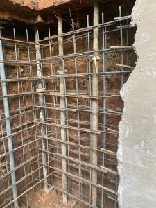 Underpinning existing house walls