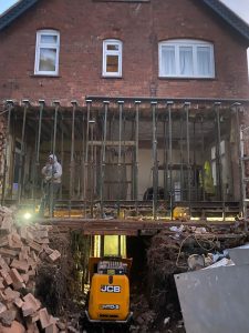 Basement under extension