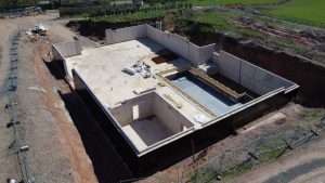 Basement with swimming pool