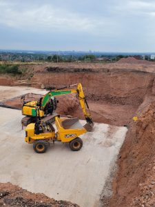 Lower level excavation