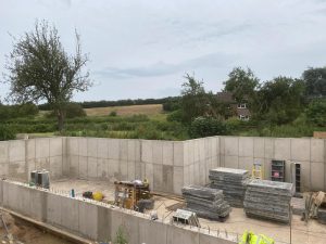 Retaining walls finished